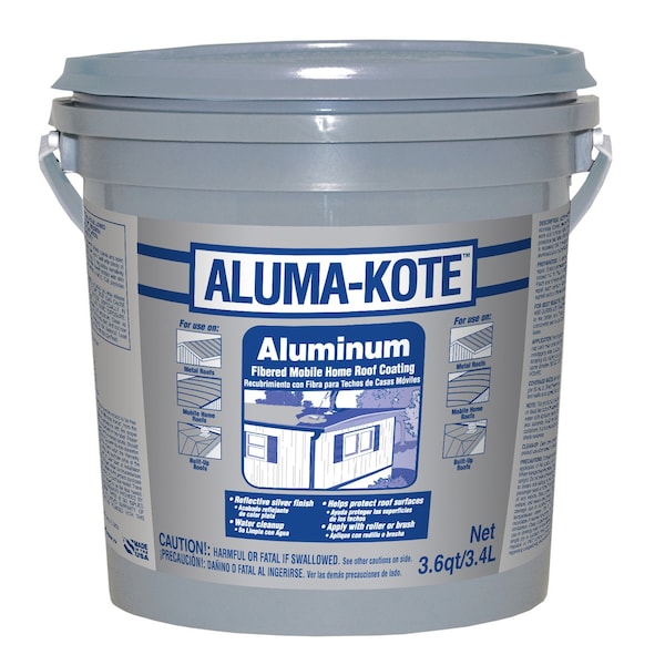 Gardner Aluma-Kote Gloss Silver Fibered Aluminum Roof Coating 1 gal 6241-GA - main